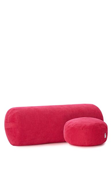Nui Yoga Pembe Bolster &amp; Meditasyon Minderi