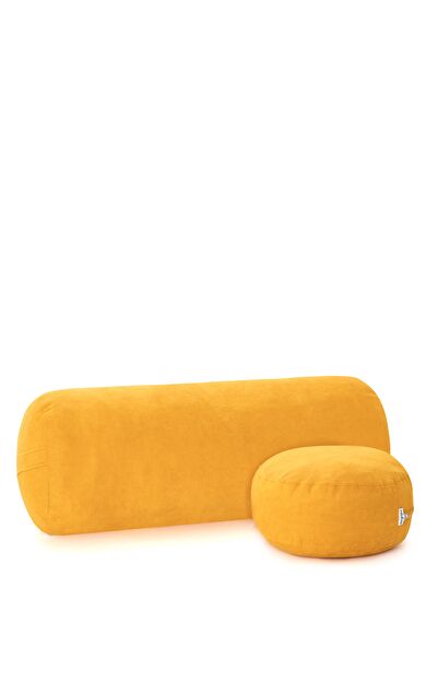Nui Yoga Sarı Bolster & Meditasyon Minderi
