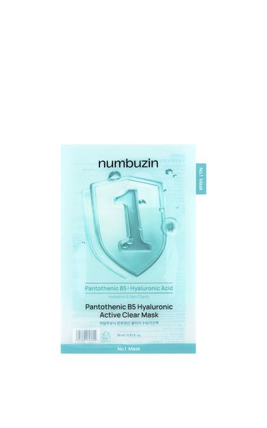 Numbuzin No.1 Pantothenic B5 Hyaluronic Active Clear Mask Yatıştırıcı Yüz Maskesi