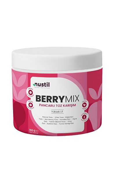 NUSTİL Berry Mix Orman Meyveli Toz Karışım 100g