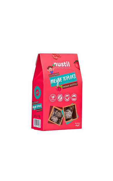 NUSTİL Glutensiz Orman Meyveli Meyve Topları 45g