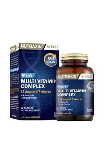Nutraxin Men's Multi Vitamin Complex 60 Tablet - SKT: 06/2029