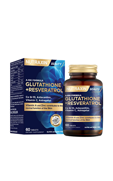 NUTRAXIN Beauty A-Oxi Formula Glutathione + Resveratrol 60 Tablet