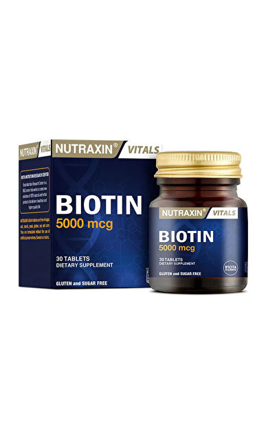 Nutraxin Biotin 5000 mcg Takviye Edici Gıda 30 Tablet