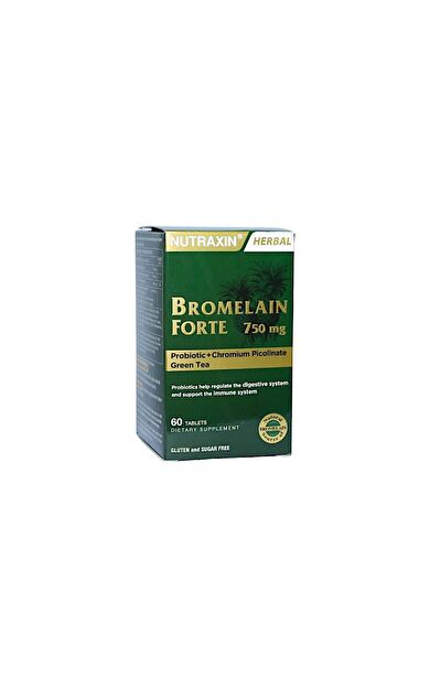 Nutraxin Bromelain Forte 750 Mg 60 Tablet - SKT:02/2029