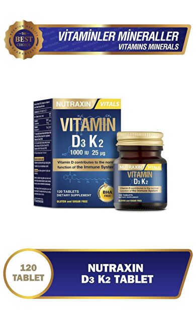 Nutraxin D3K2 120 Tablet