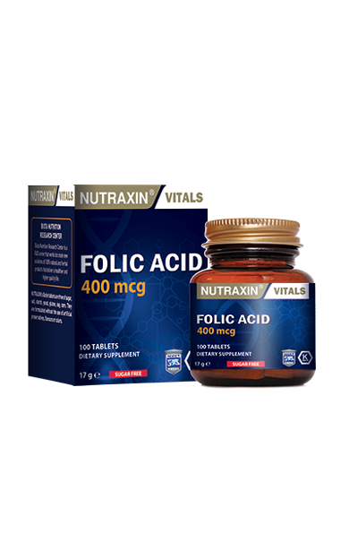 Nutraxin Folic Acid 400 mcg 100 Tablet