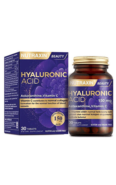 Nutraxin Hyaluronik Asit Takviye Edici Gıda 30 Tablet