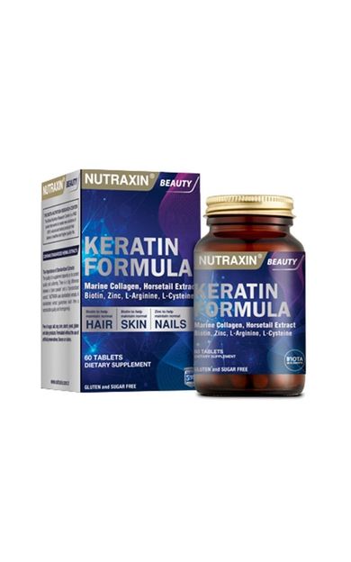 Nutraxin Keratin Formula Hair Nail Skin 60 Tablet