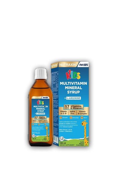 Nutraxin KIDS Multivitamin Mineral + L Argine Syrup 150ml