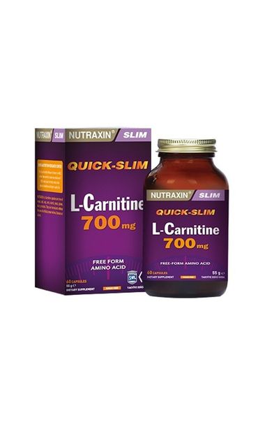 Nutraxin L-Carnitine 700 mg 60 Kapsül