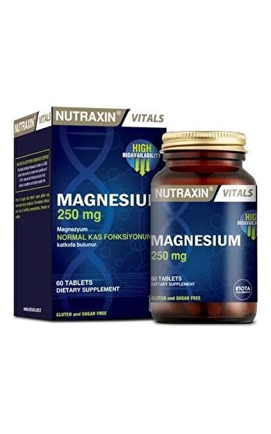 Nutraxin Magnesium 250 Mg 60 Tablet