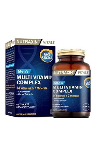 Nutraxin Multivitamin Mineral Complex Erkek 60 Tablet