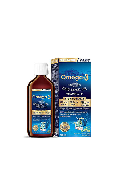 Nutraxin Omega 3 Balık Yağı 150 Ml Tutti Frutti