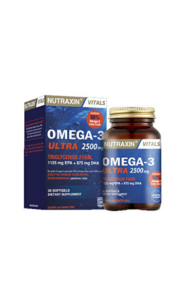 Nutraxin Omega-3 Ultra 2500 mg 30 Yumuşak Kapsül