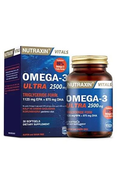 Nutraxin Omega-3 Ultra 2500 Mg 30 Yumuşak Kapsül
