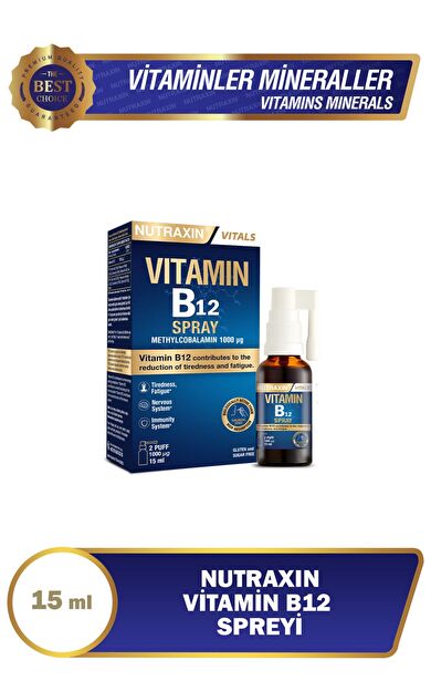 Nutraxin Vitamin B12 Sprey 15 ml