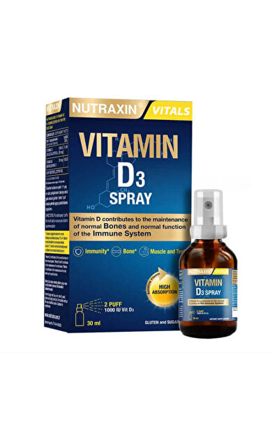 Nutraxin Vitamin D3 1000 IU Sprey 30 ML