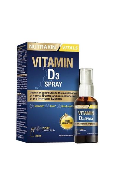 Nutraxin Vitamin D3 1000IU 30ml Sprey