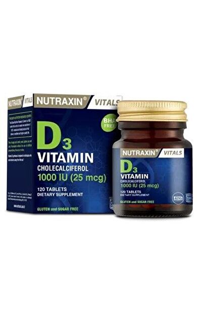 Nutraxin Vitamin D3 120 Tablet