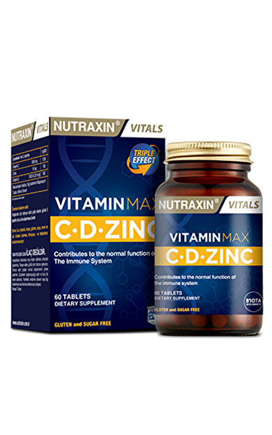 Nutraxin Vitamin Max C.D Çinko 60 Tablet