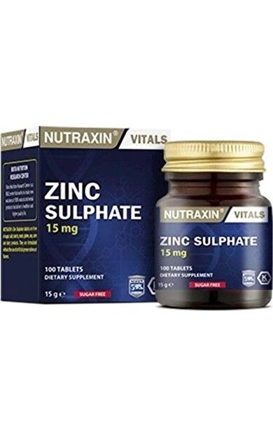Nutraxin Zinc Sulphate 15 Mg 100 Tablet