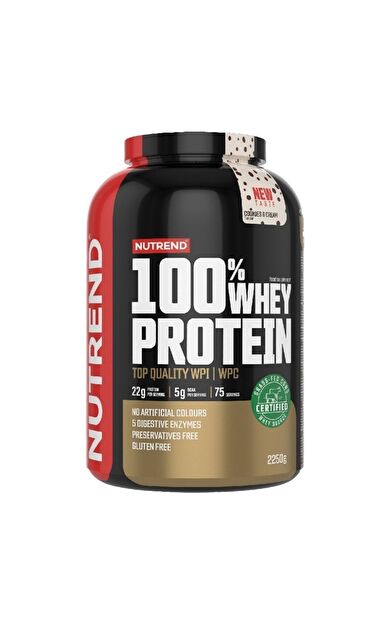 Nutrend %100 Whey Protein 2250 Gr Kurabiye Aromalı Protein Tozu Kas Vücut Geliştirme