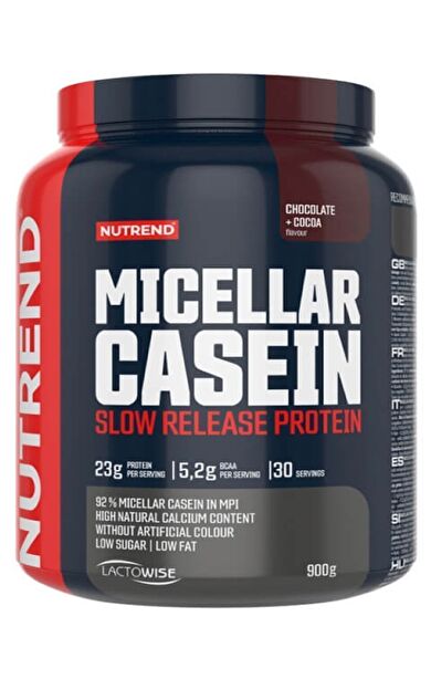 Nutrend Micellar Casein Kazein Süt Proteini 900 Gr 30 Servis Çikolata Aromalı