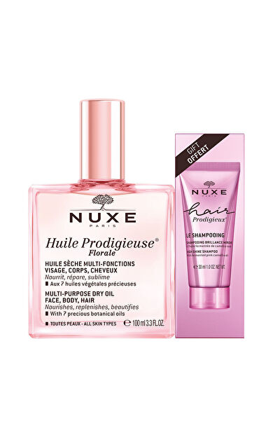 Nuxe Huile Prodigieuse Floral Çok Amaçlı Kuru Yağ 100 ml - Şampuan HEDİYE