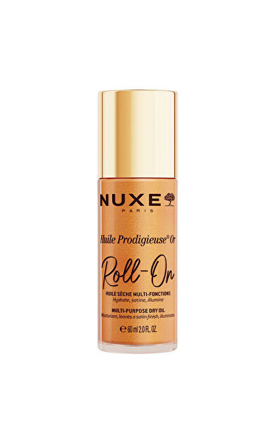 Nuxe Huile Prodigieuse OR Roll-on Çok Amaçlı Simli Kuru Yağ 60 ml