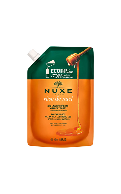 Nuxe Reve de Miel Face and Body Ultra Rich Cleansing Gel 400 ml - Refill