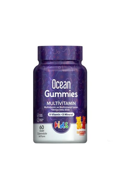 Ocean Gummies KIDS Multivitamin 60 Çiğnenebilir Jel Form
