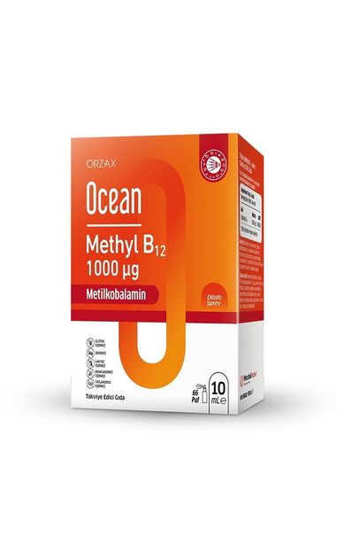 Ocean Methyl B12 Sprey - Methylcobalamin Dil Altı Spreyi 1000 Mcg 10ml