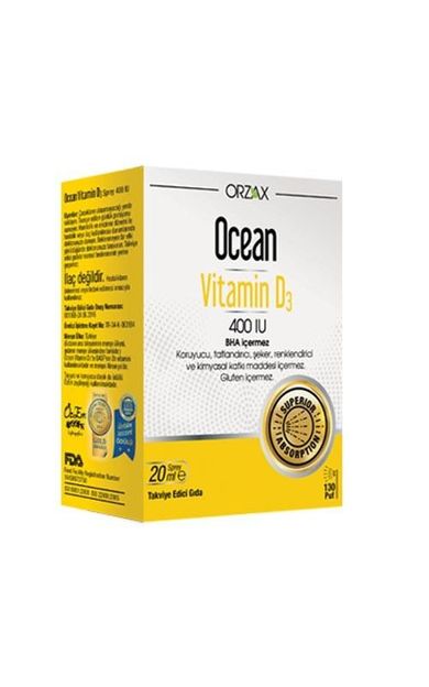 Ocean Vitamin D3 Sprey 400 IU 20 ml