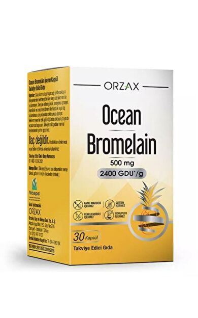 Ocean Bromelain 500 mg 30 Kapsül