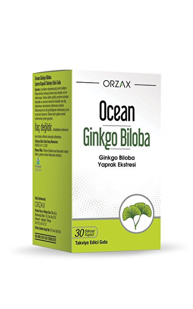 Ocean Ginkgo Biloba 30 Kapsül