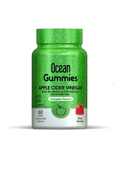 Ocean Gummies Apple Cider Vinegar 60 Çiğneme Form
