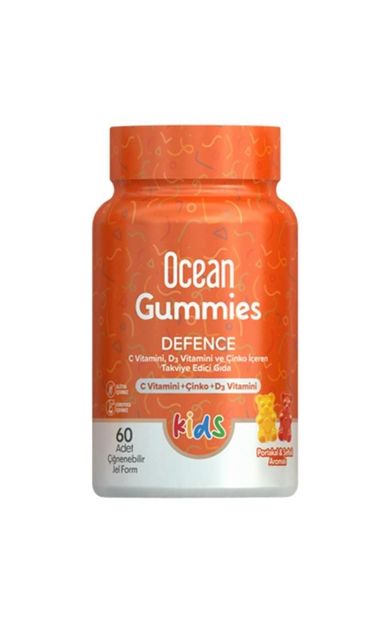 Ocean Gummies Defence Kids 60 Adet Çiğnenebilir Jel Form