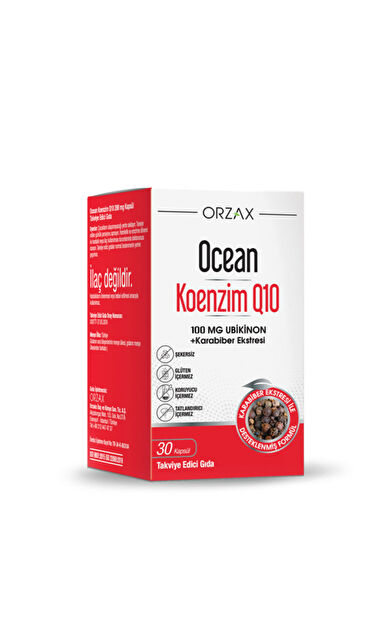 Ocean Koenzim Q10 100 mg 30 Kapsül