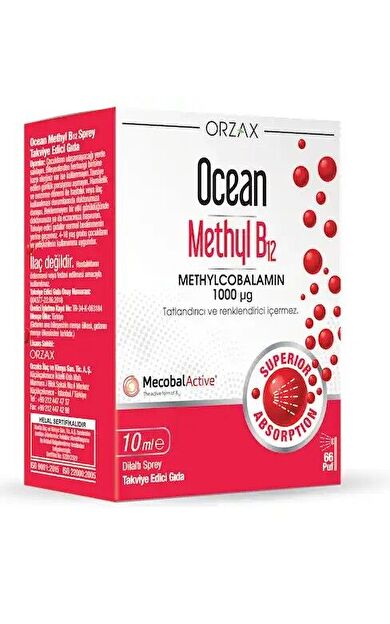 Ocean Methyl Cobalamin B12 Sprey 10 ml