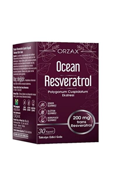 Ocean Resveratrol 200 mg 30 Kapsül