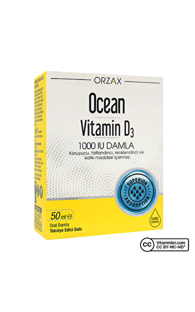 Ocean Vitamin D3 1000 Iu Damla 50 Ml