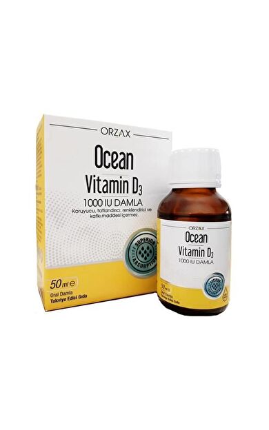 Ocean Vitamin D3 1000 IU Damla 50 Ml-SKT:10/2028