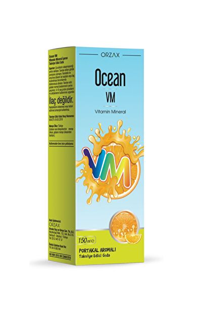 Ocean Vm Portakal Aromalı Şurup 150 ml