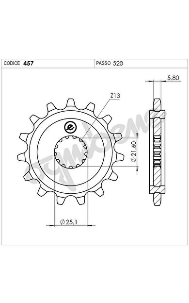 Kawasakı 125 Ognıbene Ön Dişli 15T