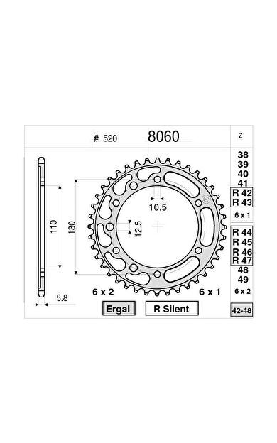 Kawasakı 500 Ognıbene Arka Dişli 45T