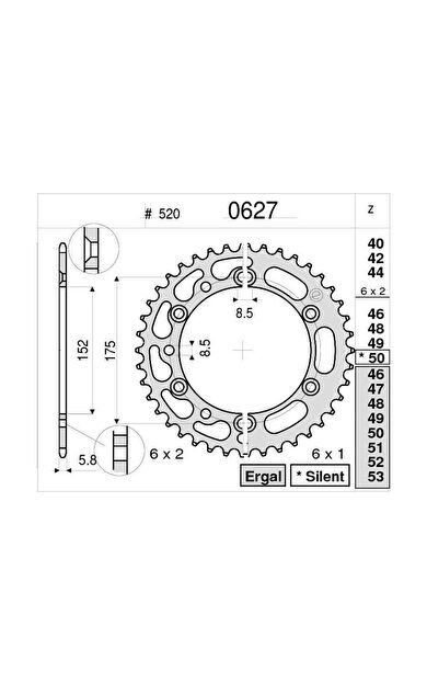 Yamaha Ognıbene Arka Dişli 44T
