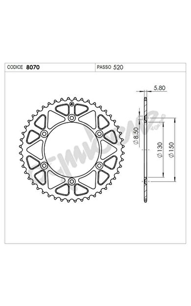Yamaha Wr 250 Ognıbene Arka Dişli 43T