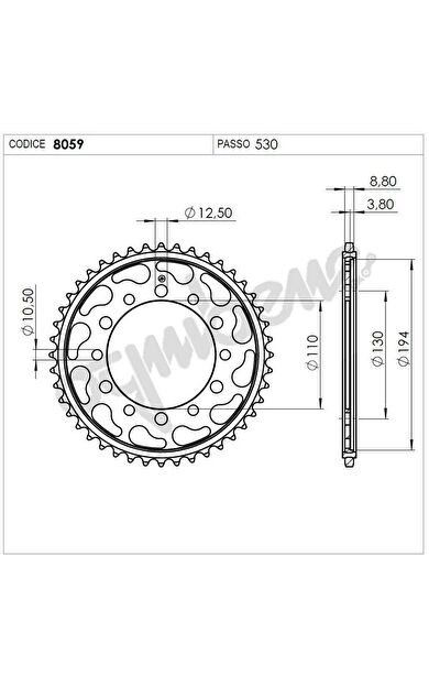 Yamaha Yzf 1000 R1 Ognıbene Arka Dişli 45T