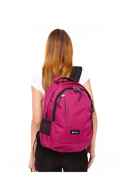 Okapi Sırt Çantası Üç Bölmeli Bordo OKP-128